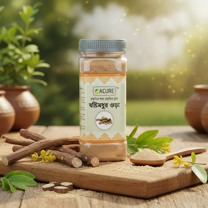 Liquorice Powder (Joshtimodhu) - যষ্টিমধু গুড়া